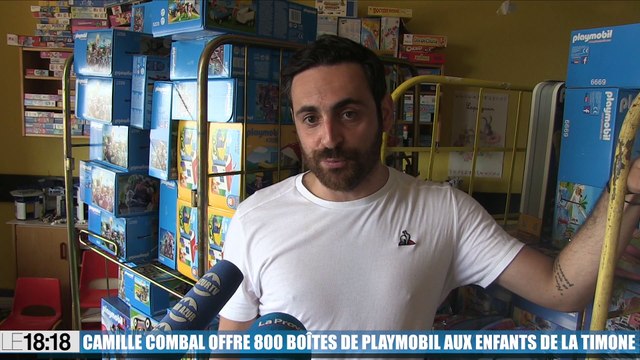 Le 18:18 - Marseille : Camille Combal offre des centaines de jouets aux enfants hospitalisés de la Timone