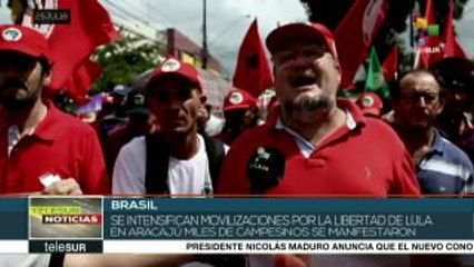 Brasil: miles de trabajadores rurales marchan en apoyo a Lula