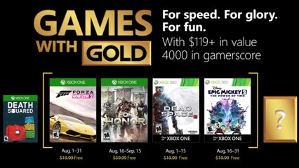 XBOX GAMES WITH GOLD | "August 2018" Trailer