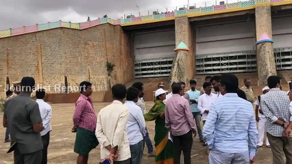 Paritala Sunitha, Sreeram at Peruru Dam