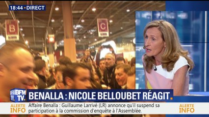 Affaire Benalla: Nicole Belloubet réagit
