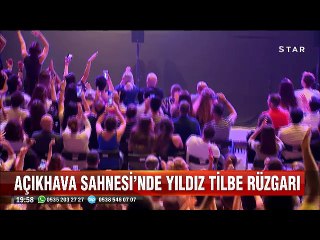 Harbiye'de açıkhava konseri veren Yıldız Tilbe'nin avize korkusu