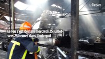 Meaux : un entrepôt de 10.000 m2 ravagé par les flammes