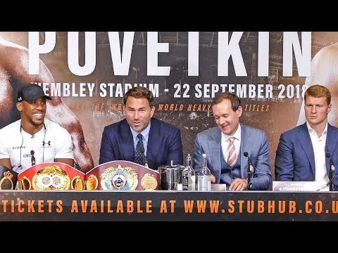 Anthony Joshua vs Alexander Povetkin FULL PRESS CONFERENCE | Matchroom Boxing