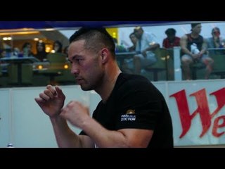 Parker looks SHARP & LEAN in Dillian Whyte WORKOUT