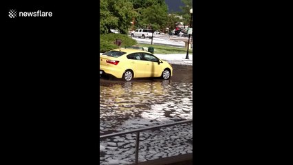 Wyoming's capital hit with flooding after brutal hail storm moves through