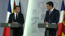 Conférence de presse conjointe d'Emmanuel Macron et de Pedro Sánchez Pérez-Castejón, Président du Gouvernement d’Espagne