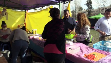 Chilenos instalan campamento en demanda de vivienda digna