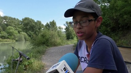 Download Video: Alpes-de-Haute-Provence : les enfants se mettent à la pêche pendant les grandes vacances !