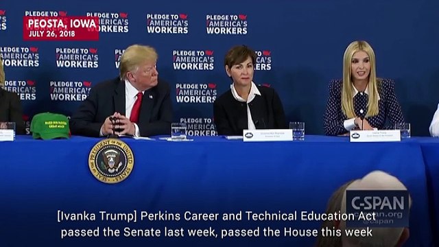 Trump Jokes About Vetoing Ivanka Trump's Legislation