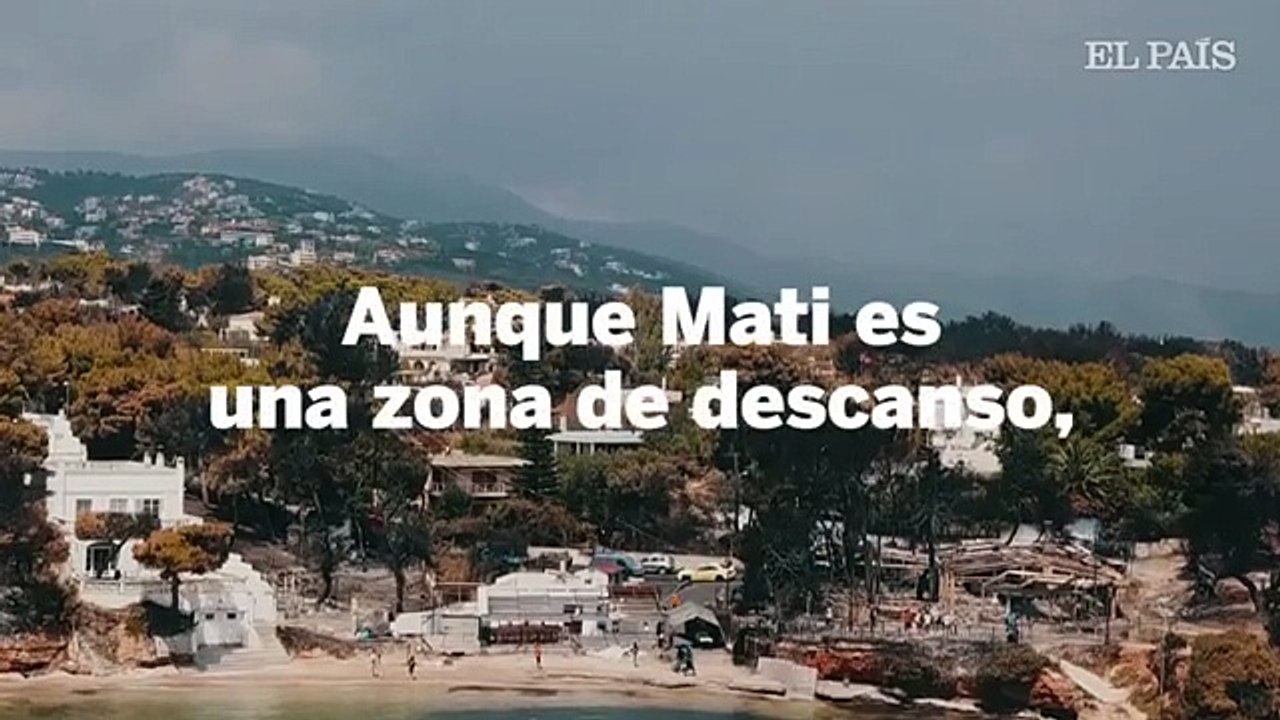 Los incendios en Grecia, a vista de dron