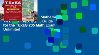 Favorit Book  TExES Mathematics 7-12 Test Prep: Study Guide for the TExES 235 Math Exam Unlimited