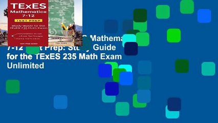 Favorit Book  TExES Mathematics 7-12 Test Prep: Study Guide for the TExES 235 Math Exam Unlimited