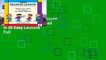 Best seller  Reading Lesson: Teach Your Child to Read in 20 Easy Lessons  Full
