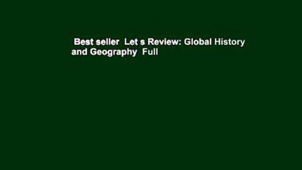 Best seller  Let s Review: Global History and Geography  Full