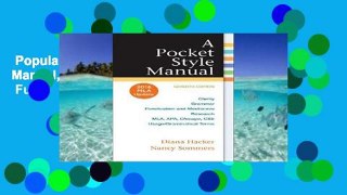 Popular  A Pocket Style Manual, with 2016 MLA Update  Full