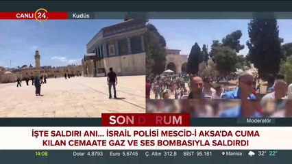 İsrail polisi yine saldırdı