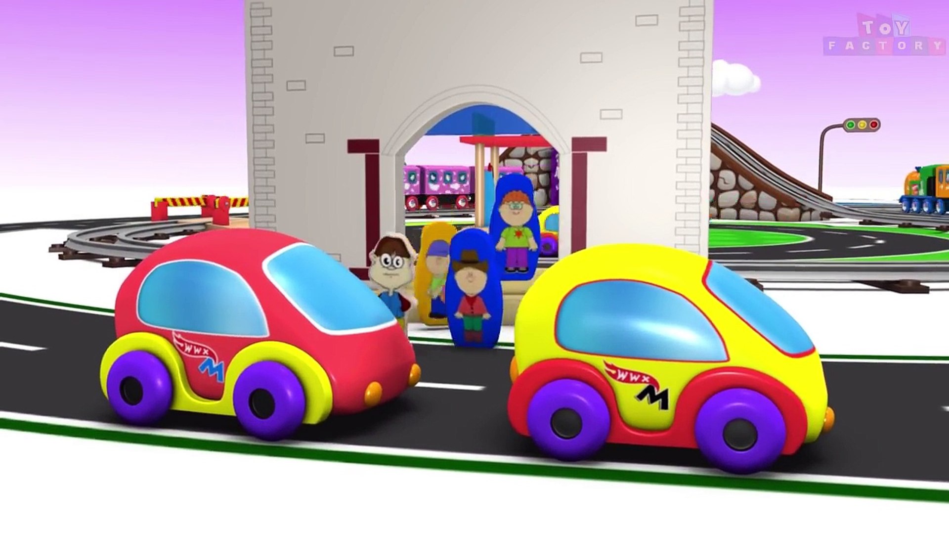 Kids/Children Toy Happy Builders Choo Choo Cartoon B/O Train Track Set 