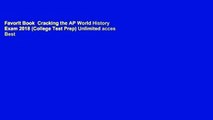 Favorit Book  Cracking the AP World History Exam 2018 (College Test Prep) Unlimited acces Best