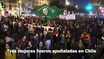 Apuñaladas tres chilenas en medio de una marcha feminista
