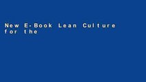 New E-Book Lean Culture for the Construction Industry: Building Responsible and Committed Project