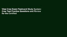 View Cres Exam Flashcard Study System: Cres Test Practice Questions and Review for the Certified