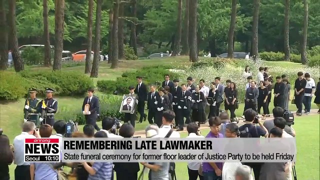 State funeral ceremony for former floor leader of Justice Party to be held Friday
