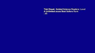 Trial Ebook  Guided Science Readers: Level A Unlimited acces Best Sellers Rank : #5