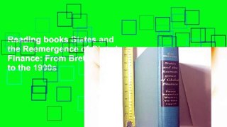 Reading books States and the Reemergence of Global Finance: From Bretton Woods to the 1990s