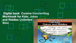Digital book  Cursive Handwriting Workbook for Kids: Jokes and Riddles Unlimited acces Best