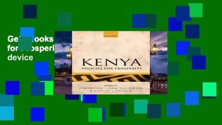 Get Ebooks Trial Kenya: Policies for Prosperity For Any device