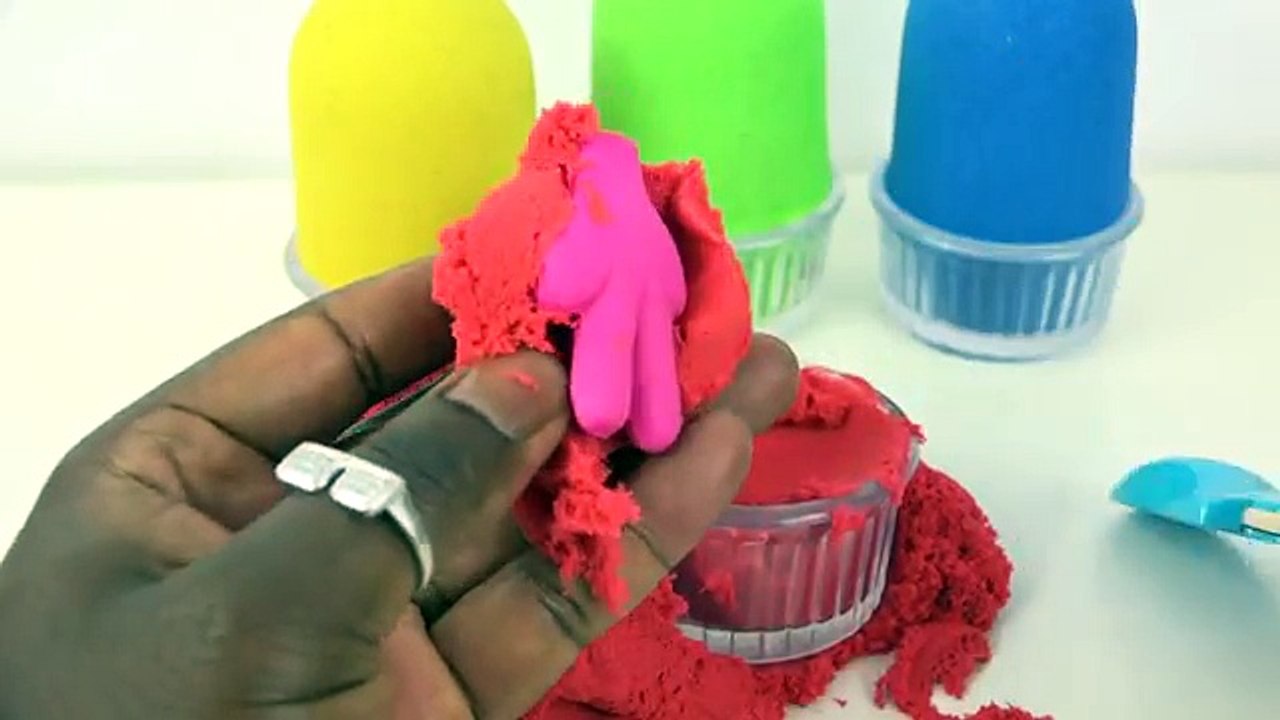 How To Make Kinetic Sand Popsicles Modelling Clay Learn Colors Play Doh Cars