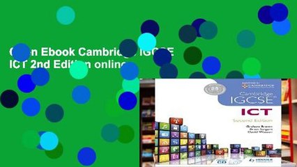 Open Ebook Cambridge IGCSE ICT 2nd Edition online