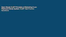 Open Ebook CLEP Principles of Marketing Exam Flashcard Study System: CLEP Test Practice Questions