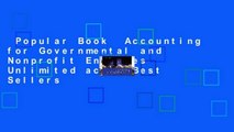 Popular Book  Accounting for Governmental and Nonprofit Entities Unlimited acces Best Sellers