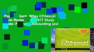 Popular Book  Wiley CPAexcel Exam Review April 2017 Study Guide: Financial Accounting and