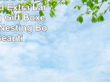 Alef Elegant Decorative Themed Extra Large Nesting Gift Boxes 6 Boxes Nesting Boxes