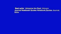 Best seller  Unicorns Are Real: Unicorn Journal Notebook Quotes Notebook,Quotes Journal, Bible