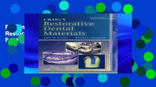 Reading Full Craig s Restorative Dental Materials For Kindle