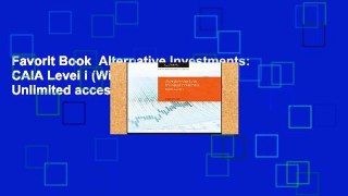 Favorit Book  Alternative Investments: CAIA Level I (Wiley Finance) Unlimited acces Best Sellers