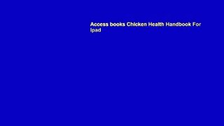 Access books Chicken Health Handbook For Ipad