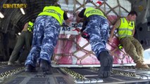 RAAF C 17A loads aid supplies for Tonga after Cyclone Gita