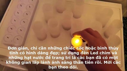 Cách trang trí bằng đèn Led chìm 1