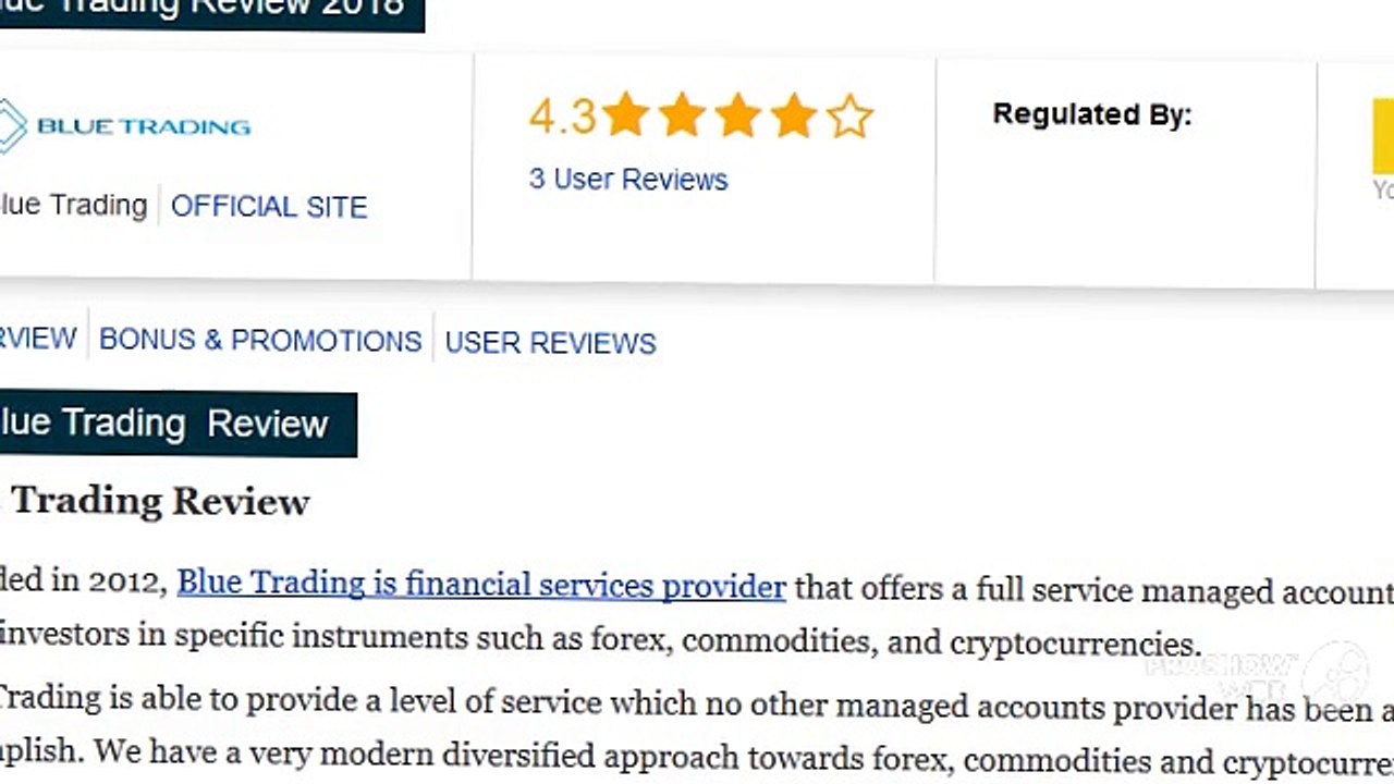 Blue Trading | Reviews of Managed Account Platform