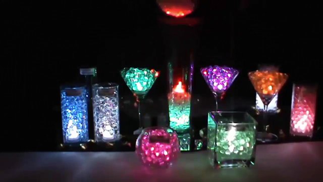 Cách trang trí bằng đèn Led chìm và hạt nước Polymer 2