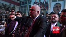 سخنرانی جنرال دوستم در میان هوادارانش در کابل