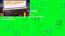 Favorit Book  Arco GRE/GMAT Math Review (Peterson s GRE/GMAT Math Review) Unlimited acces Best