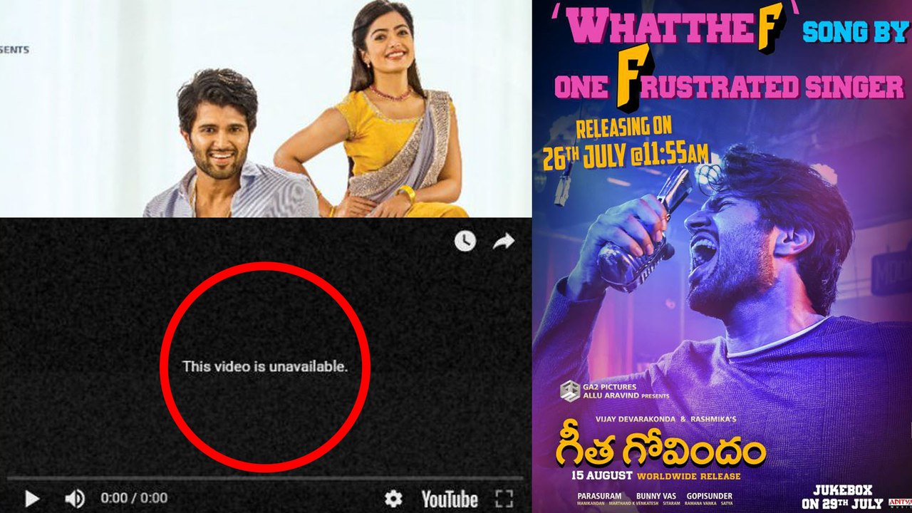 Geetha Govindam Vijay Song Deleted On Friday