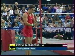 Jevgēņijs SAPRONENKO (LAT) floor - 2003 Glasgow world cup EF