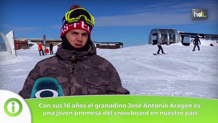 HDL José Antonio Aragón, con la mirada puesta en el snowboard mundial